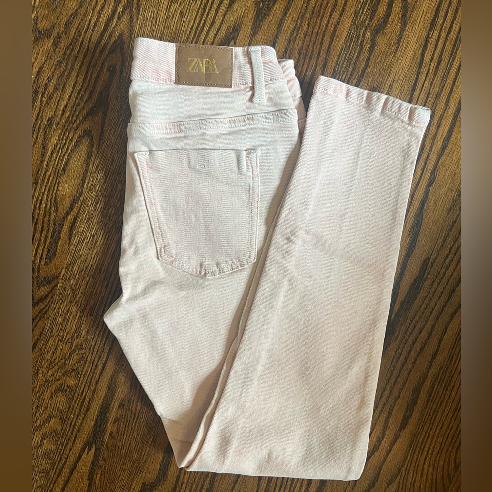 ** ZARA women’s denim pink jeans **